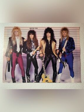 Britny Fox Band pinup - Vintage Glam Metal Photo